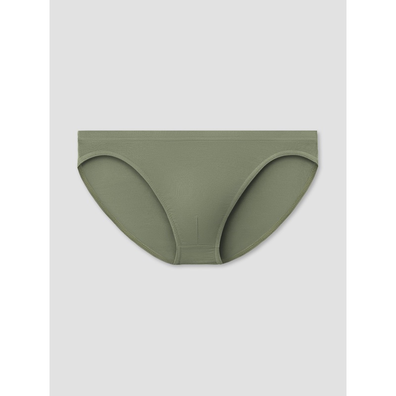 Olive Bikini Brief | Single-Lined