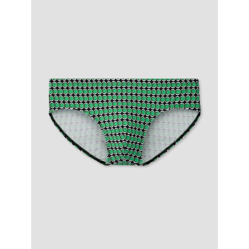 Green Geo Dot | Ultradeep Swim Brief