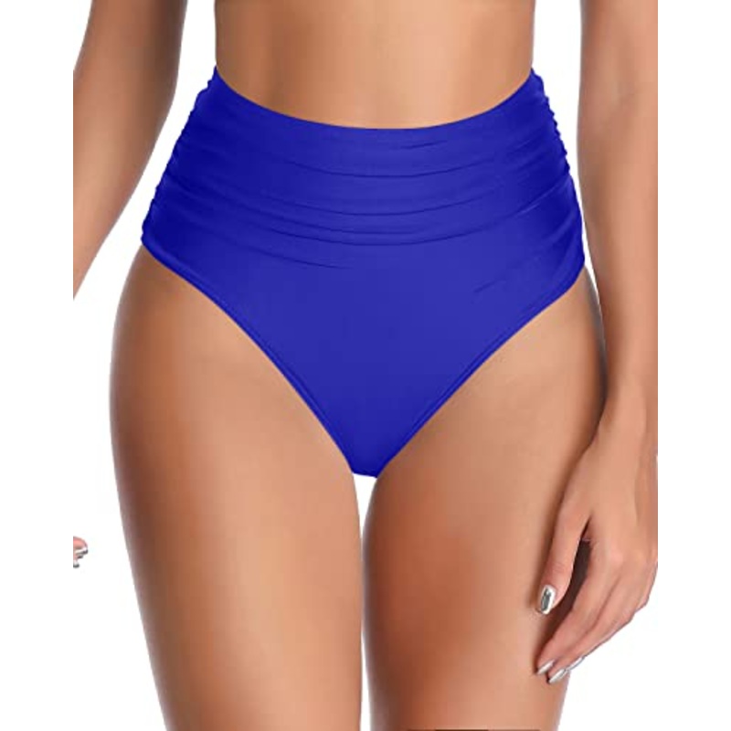 Ladies' Tummy Control Swim Bottom Full Coverage Bathing Suit Bottom-Royal Blue