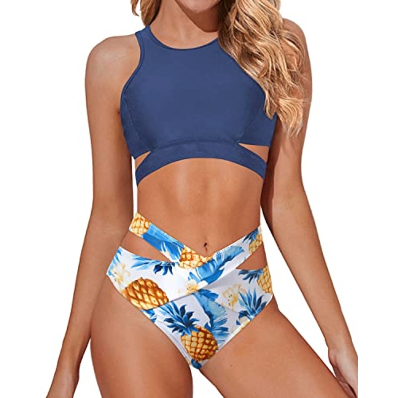 Fashionable Bandage Bathing Suit Women's Cutout Swimsuit