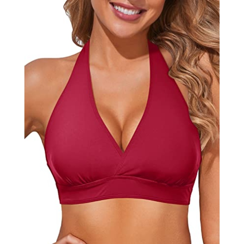 Halter Bikini Top Only Women's Push Up Swimsuit Top