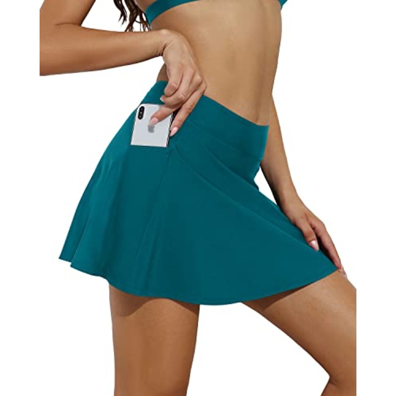 Versatile Swim Skirt Bottoms For Women's Beach Vacation-Green