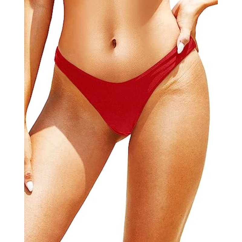 High Cut Bikini Bottom Brazilian Cut Swim Bottom