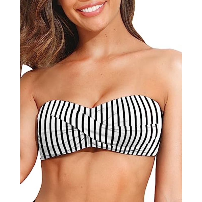 Twist Swim Tops Bandeau Bikini Tops
