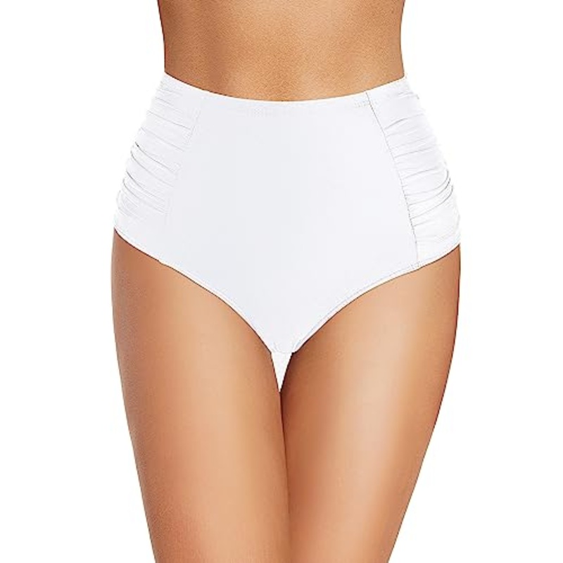 High Waisted Full Coverage Bikini Bottoms