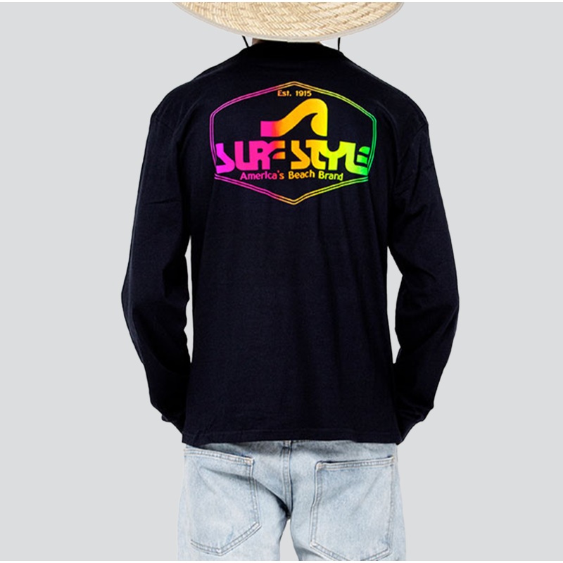 Neon Shield Long Sleeve T-Shirt