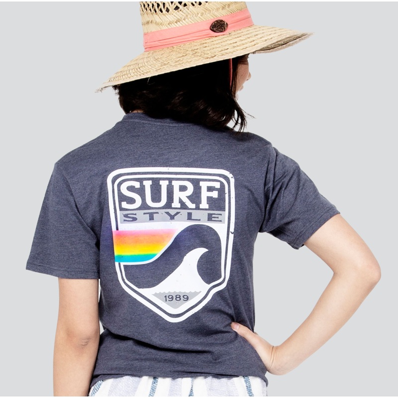 Pastel Wave Shield T-Shirt