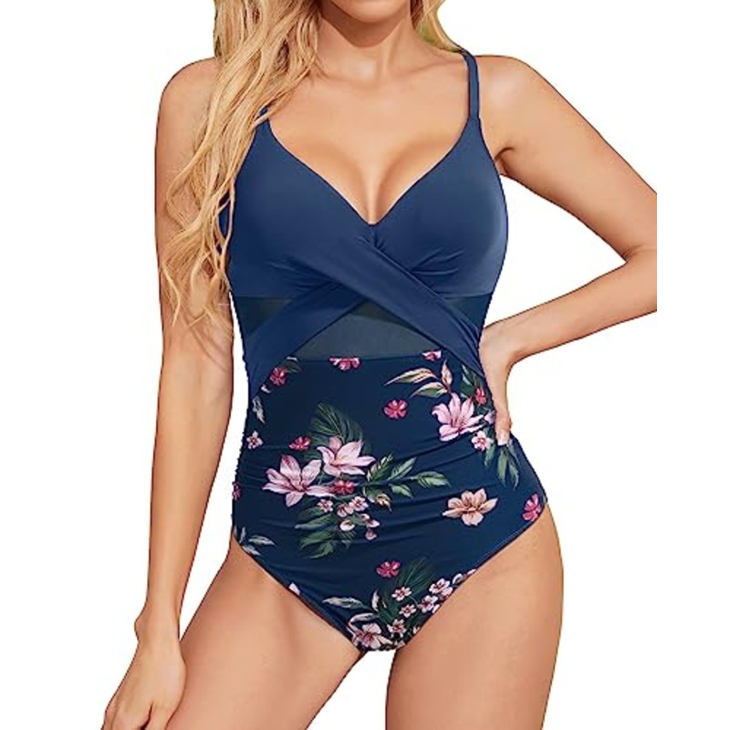 Push Up Swimwear Cutout Mesh Swimsuits