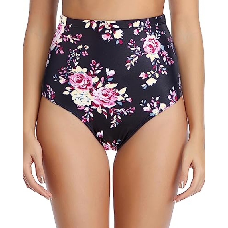 Retro High Waisted Bikini Bottoms