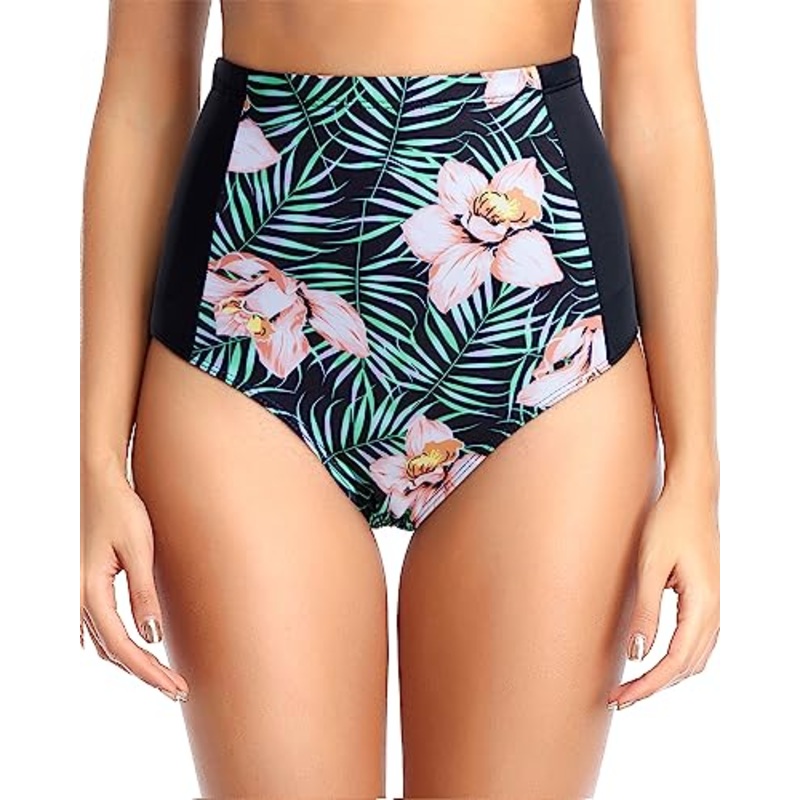 Retro Tummy Control Swimsuit Bottoms