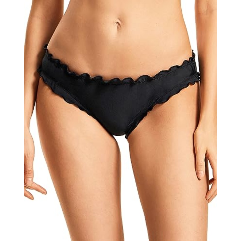 Ruched Swimsuit Bottom High Cut Bikini Bottom