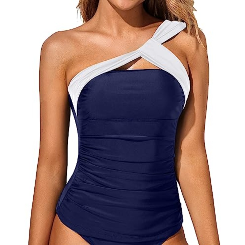 Tankini Top Sexy Ruched Swim Tops