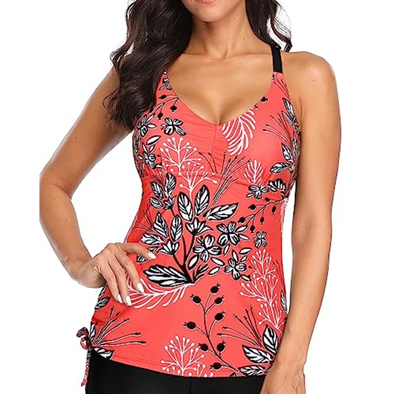 Women'S Tummy Control Tankini Tops