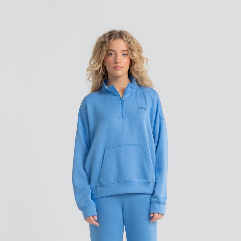 Cloud 1/4 Zip Crew