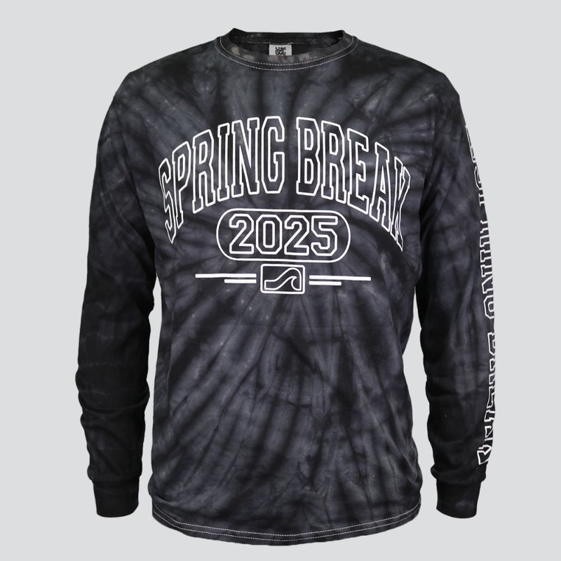 Collegiate Tie Dye Long Sleeve T-Shirt