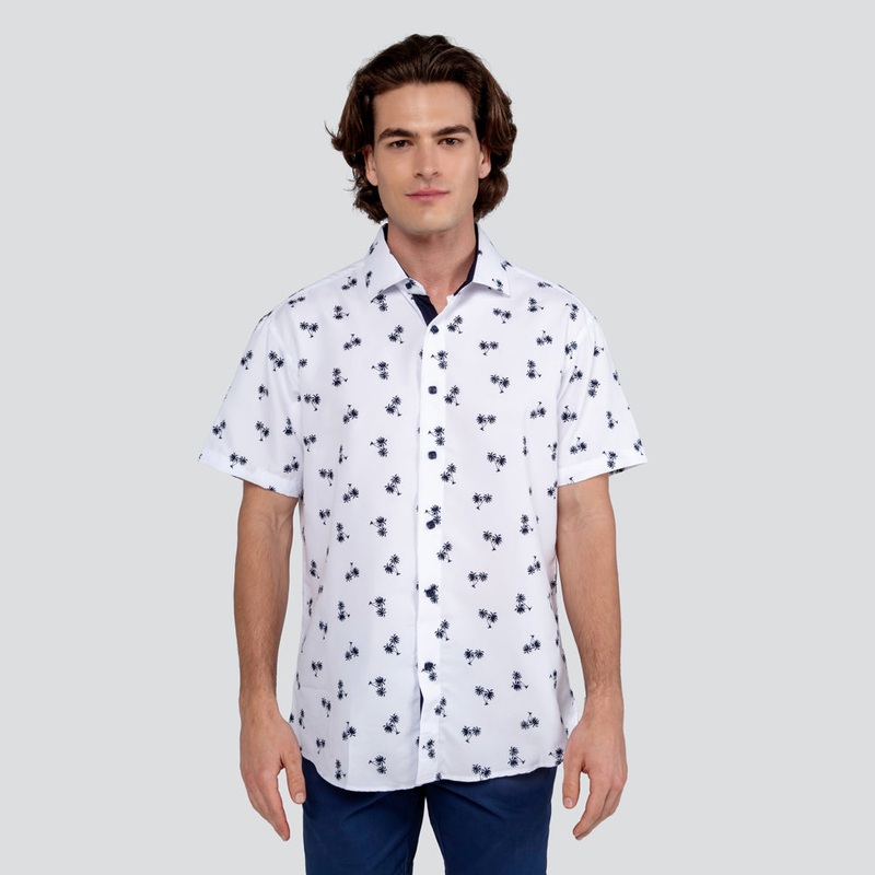 Fashion Woven Button Down Shirt