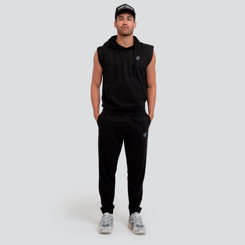 French Terry Fleece Sleeveless Hoodie