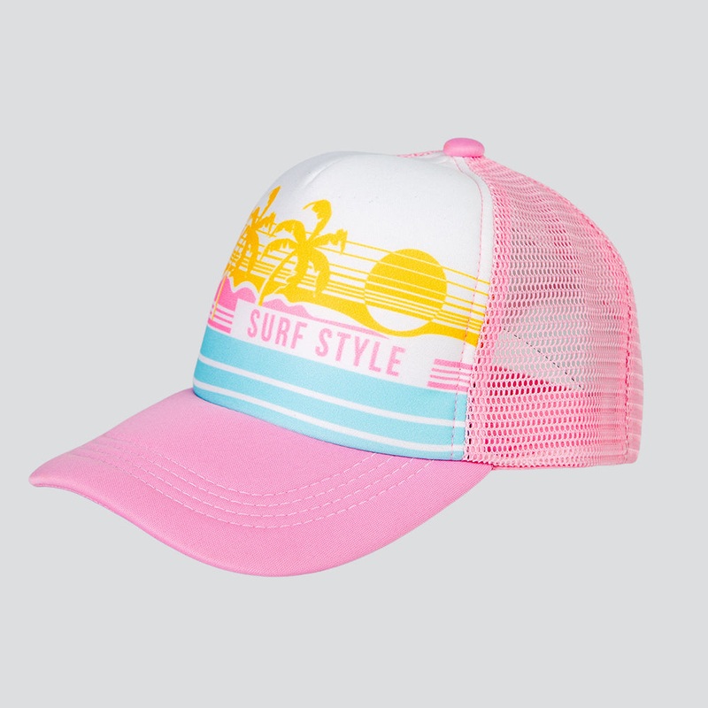 Kids Icon Palms Stripe Trucker Cap
