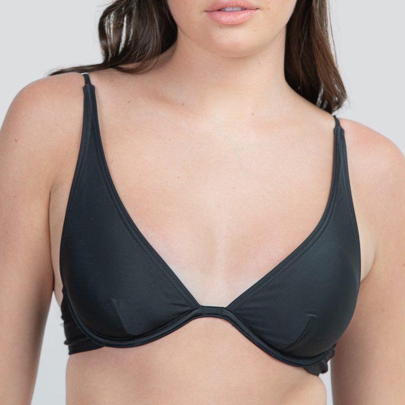 Logo Tall Underwire Bikini Top