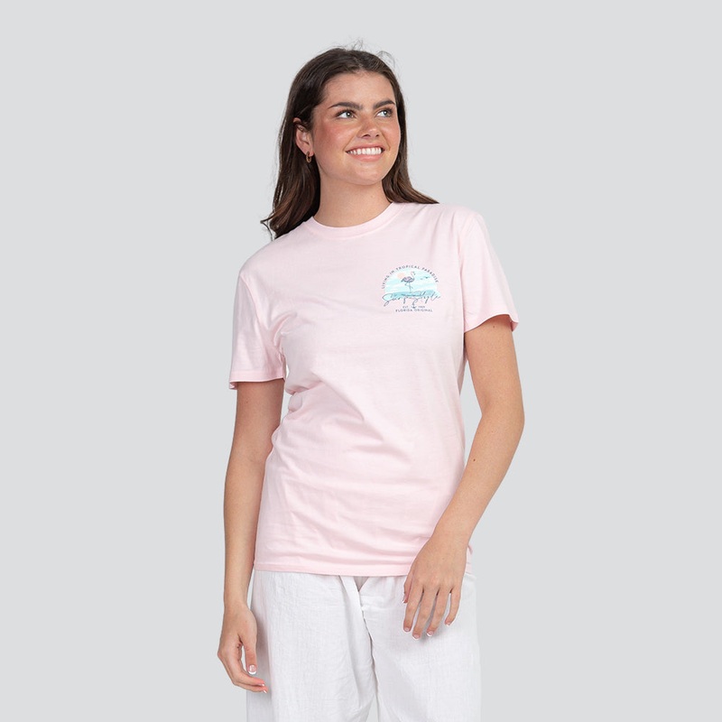 Pastel Flamingo Basic T-Shirt