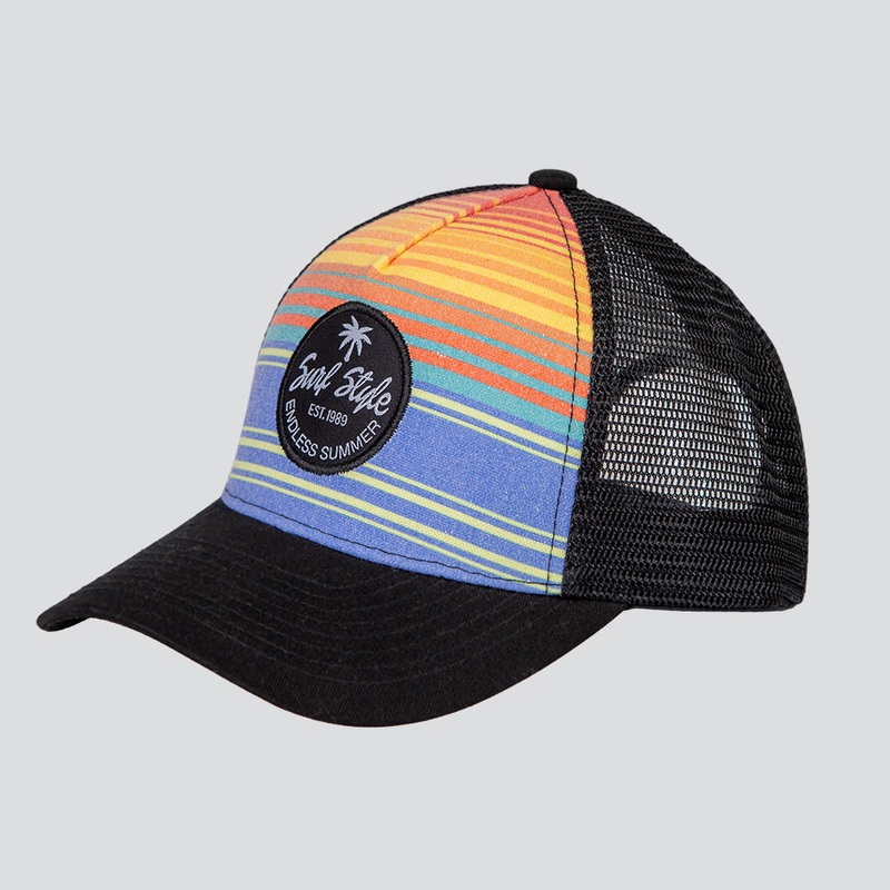 Poly Stripe Trucker Cap