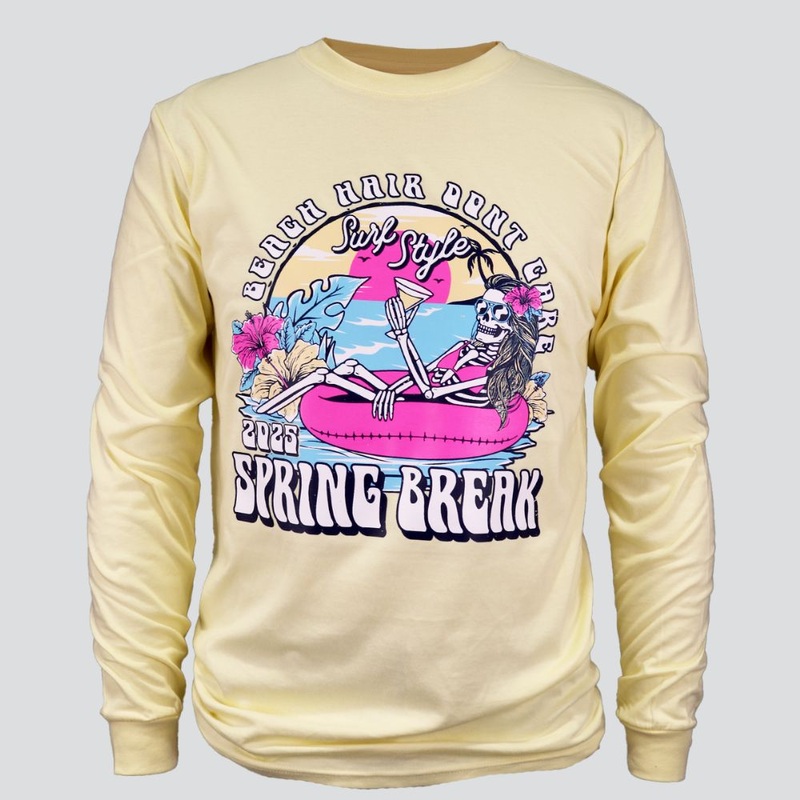 Skeleton Girl Contrast Long Sleeve T-Shirt