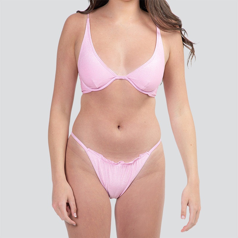 Sparkle Dust Ruffle Super Cheeky Bikini Bottom