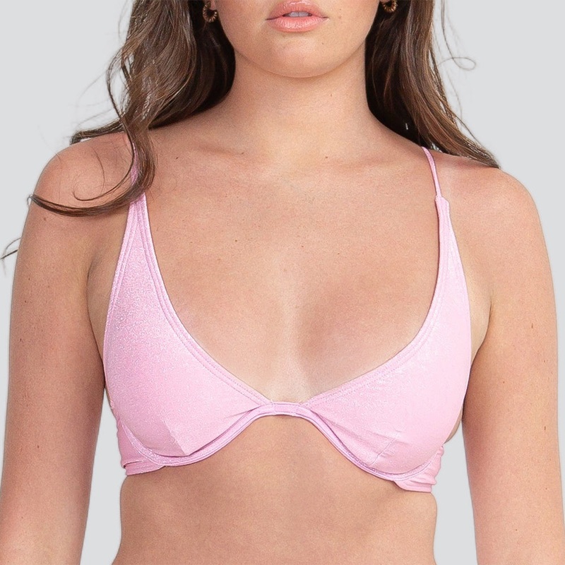 Sparkle Dust Tall U-Wire Bikini Top