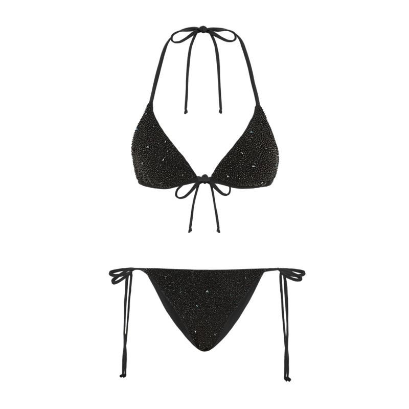 Amel High waist Bikini Bottom Black