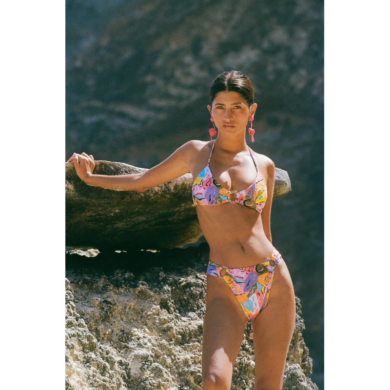 Boston Isabella Bikini Abstract Halter Neck Multi Colour