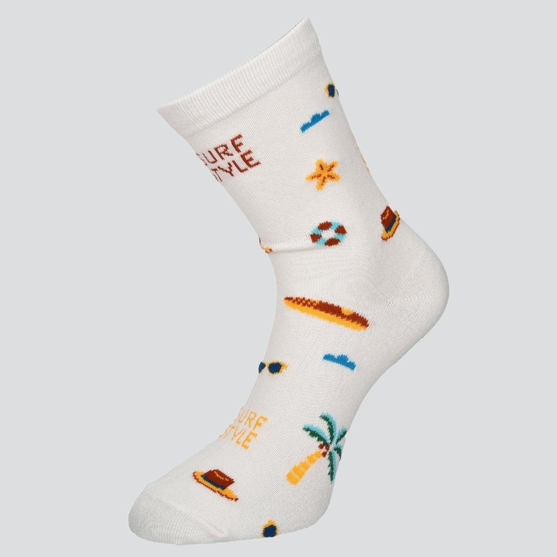 Cartoon Icon Crew Sock