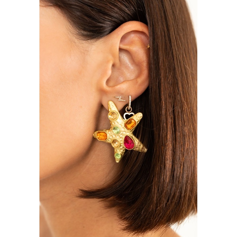 Gold Star Earrings
