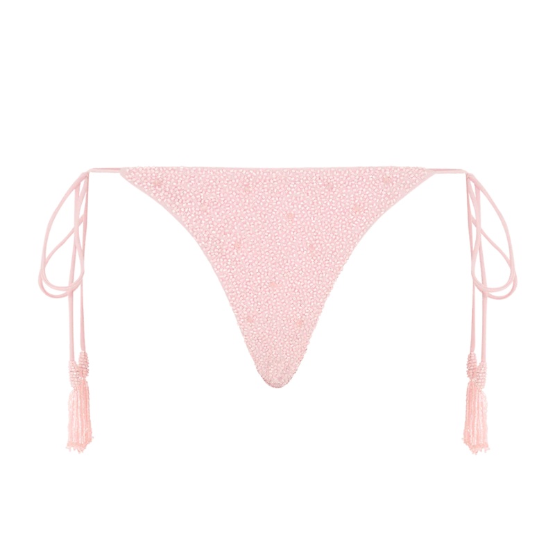 Nixie Tropical Low Coverage Bikini Bottoms Pink