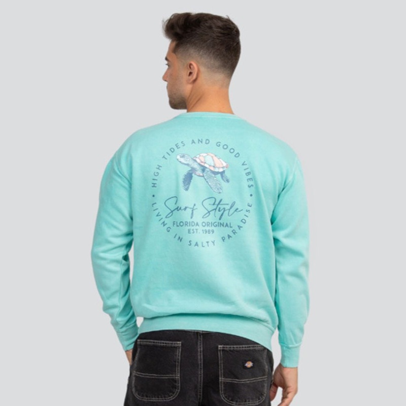 Pastel Icons Garment Dye Crewneck Sweatshirt