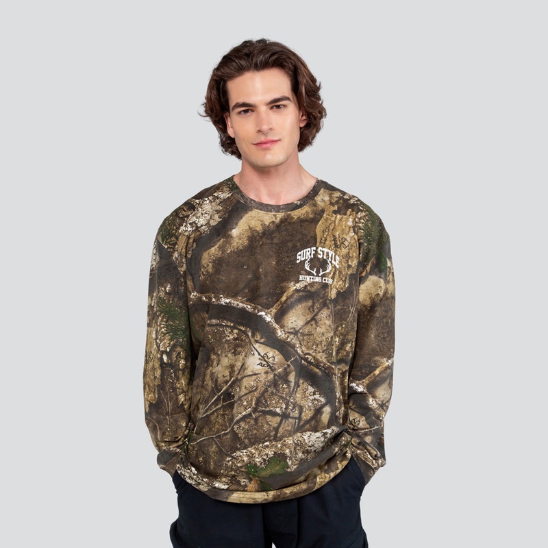 Real Tree Garment Dye Long-Sleeved T-Shirt