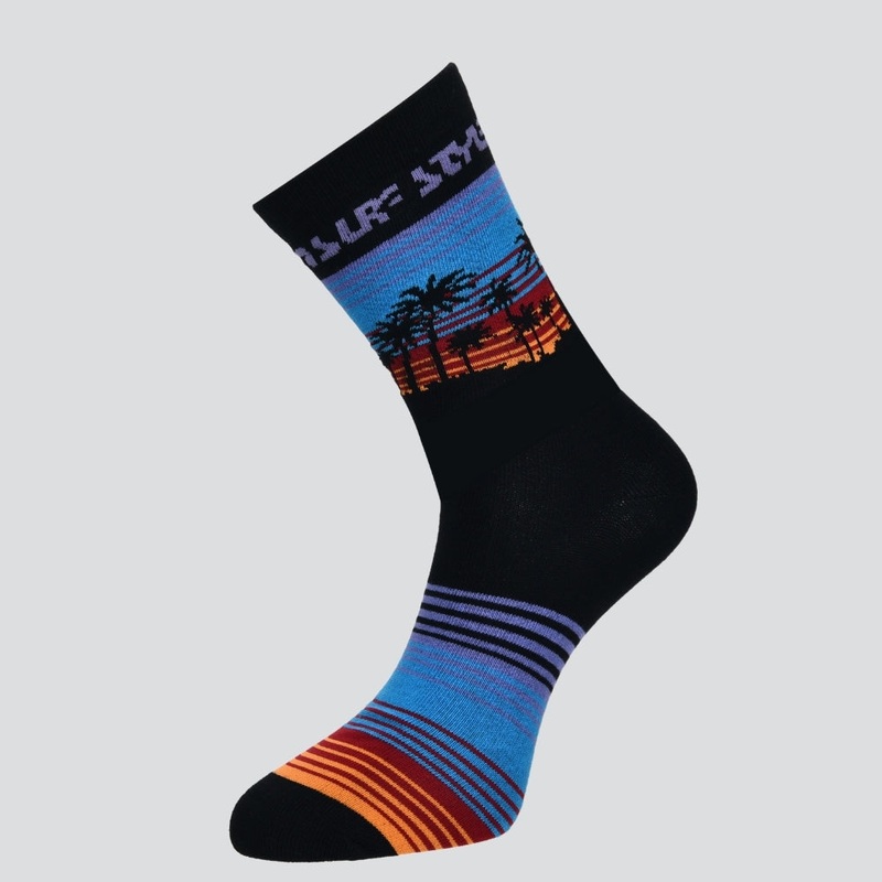 Sunset Palms Crew Sock