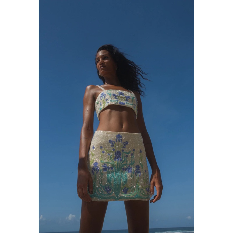 Venice Hand-Embroidered Co-Ord Top