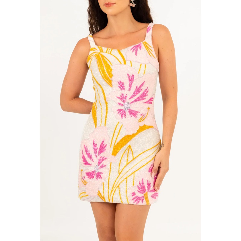 Flora Beaded Mini Dress - Oceanus x By Poppy