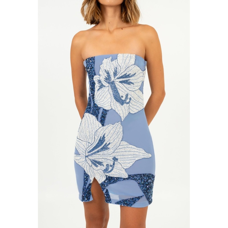 Floral Tube Dress  Oceanus x By Poppy