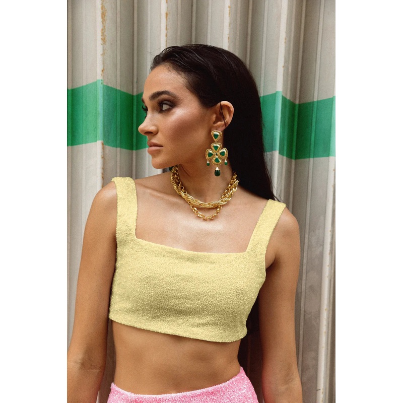 Marie Hand Beaded Co-Ord Top
