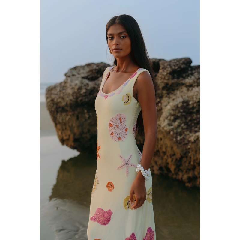 New York Bold Strapped Maxi Dress
