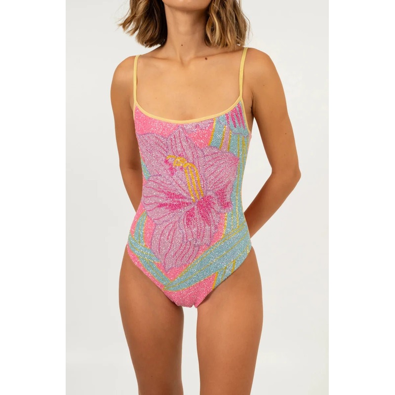 Tiffany Beaded Swimsuit Oceanus x By Poppy