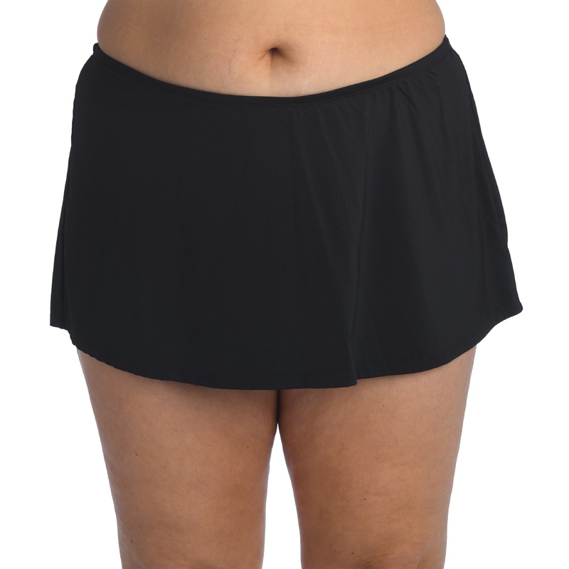 24th & Ocean Solid Skirted Swimsuit Bottom (Plus Size)