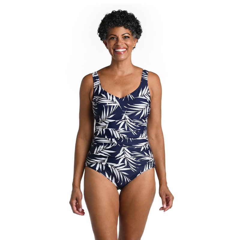 Gold Leaf Side Shirred One Piece *FINAL SALE*
