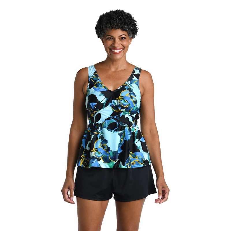 Moonlit Garden Empire Underwire Tankini Top *FINAL SALE*