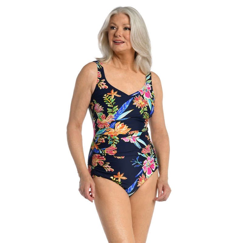 Mystic Garden Side Shirred One Piece - FINAL SALE