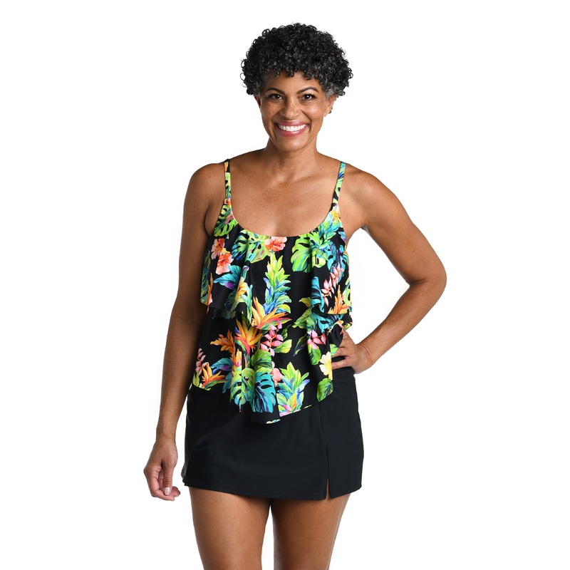 Oahu Oasis Two Tiered Tankini Top *FINAL SALE*