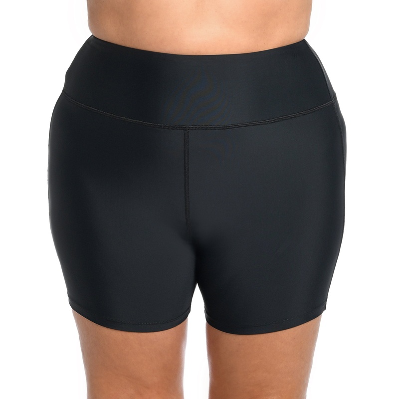 Solid 6" Inseam Bike Short Bottom (Plus Size)