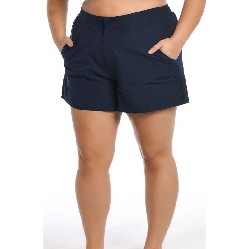 Solid Woven Boardshort Bottom (Plus Size)