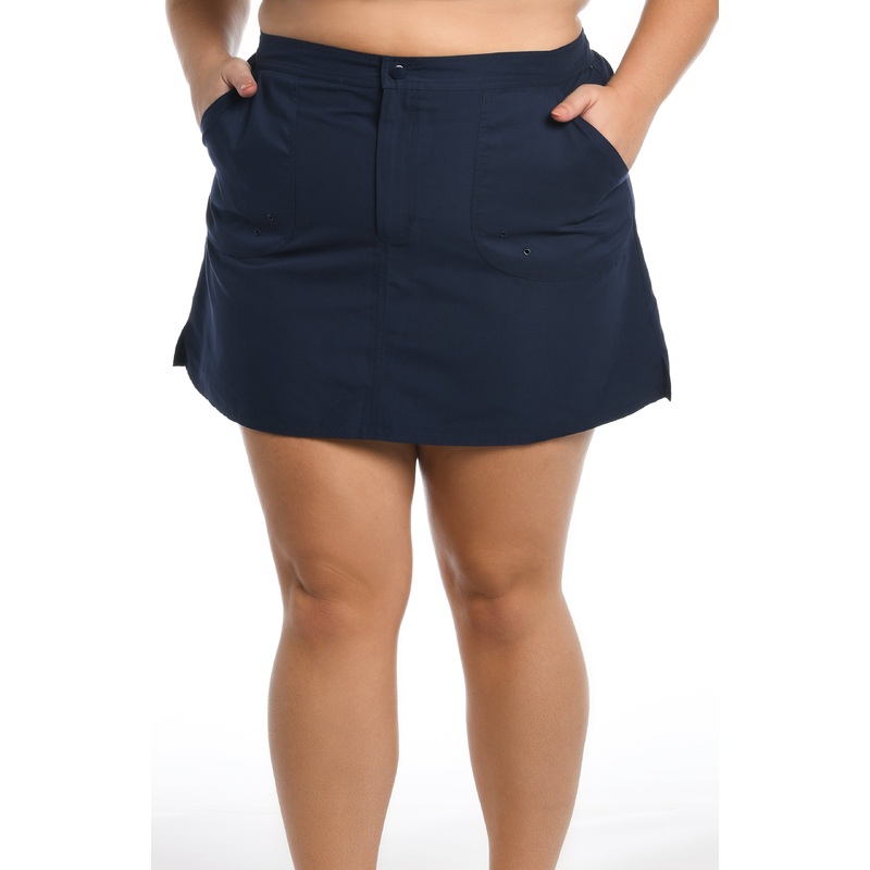 Solid Woven Boardskirt Bottom (Plus Size)